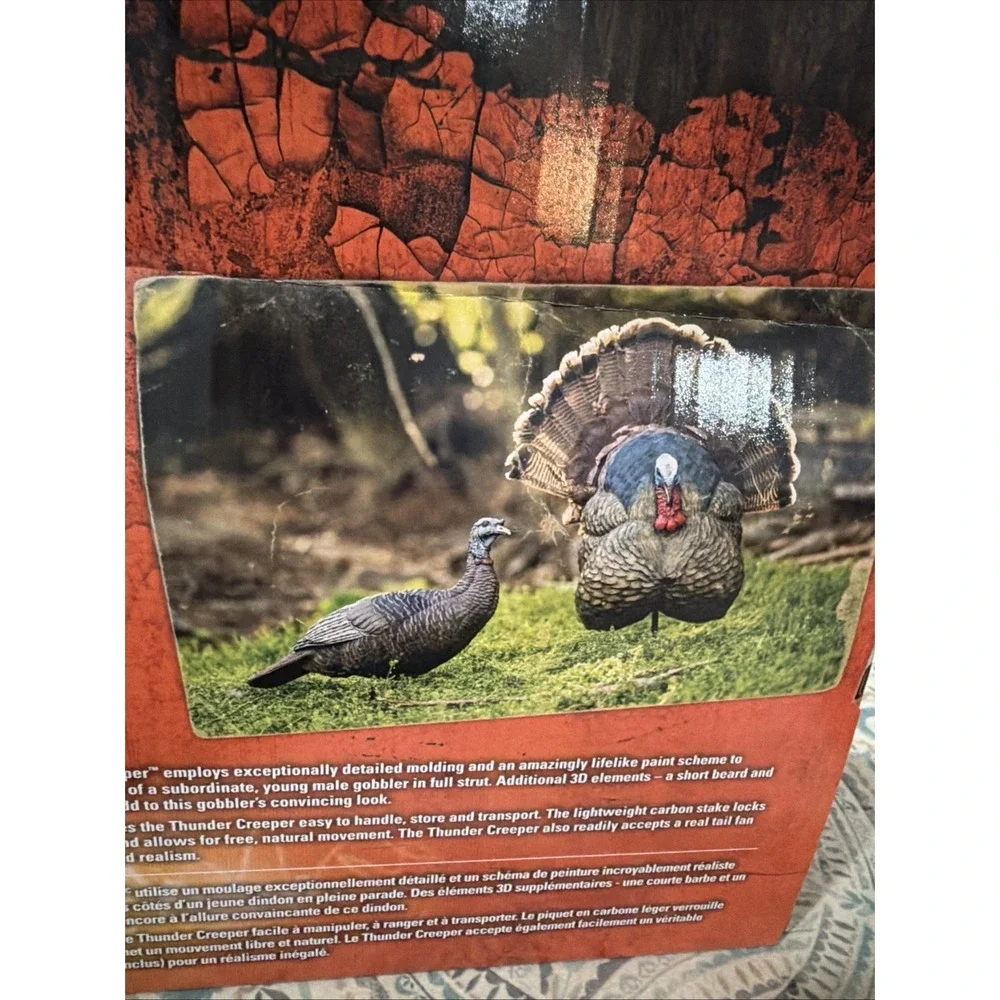 Flextone Thunder Creeper Full Strut Portable Turkey Decoy Hunting Outdoor